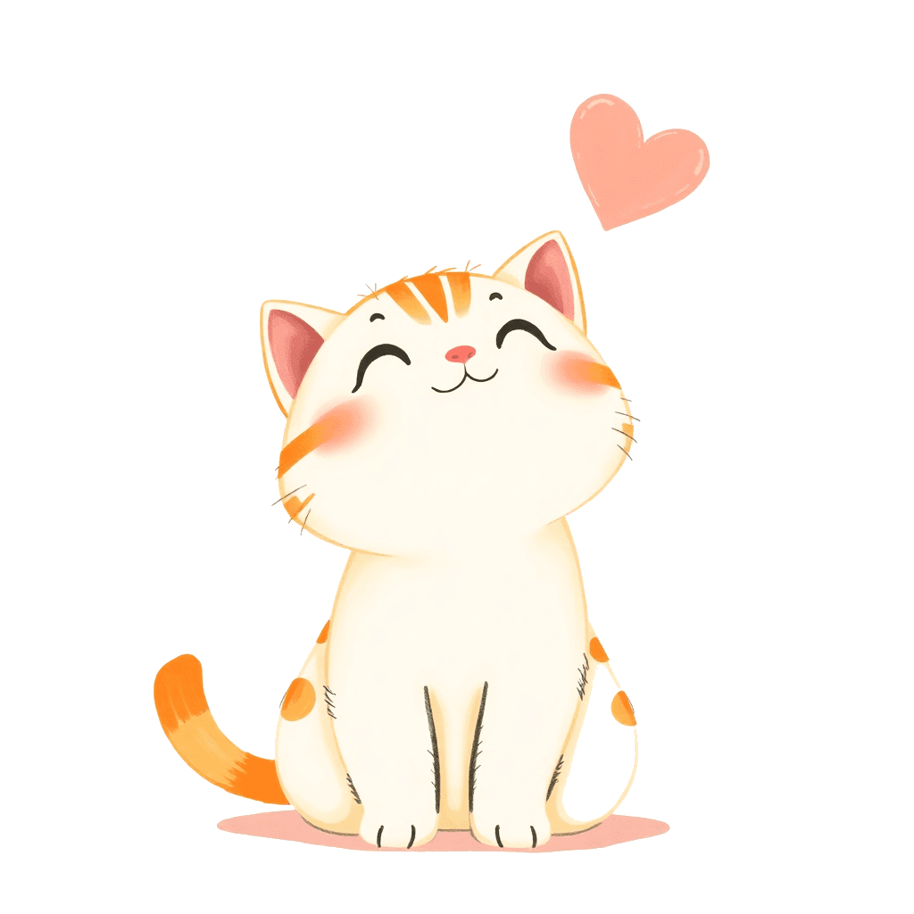 A storybook cat waiting for the perfect cute cat name